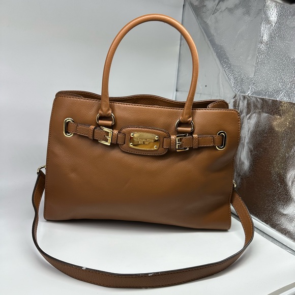 NWT Michael Kors Saffiano Leather Hamilton East West Satchel (Luggage) - Picture 2 of 4